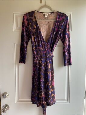 DVF silk wrap dress